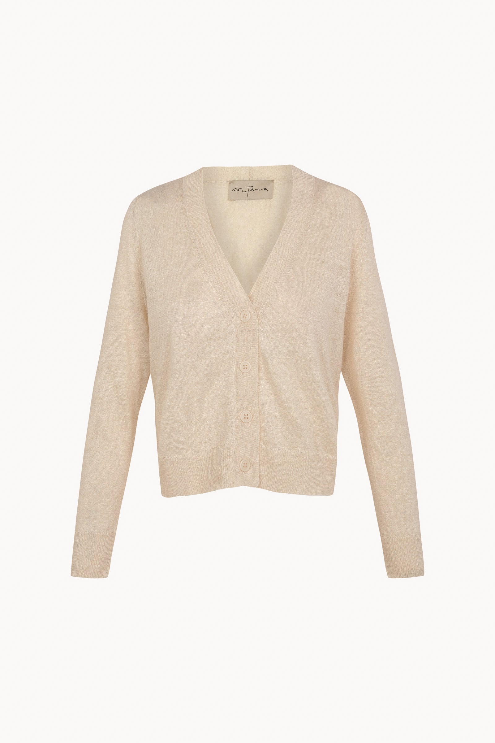 Ara, off white linen and cotton cardigan