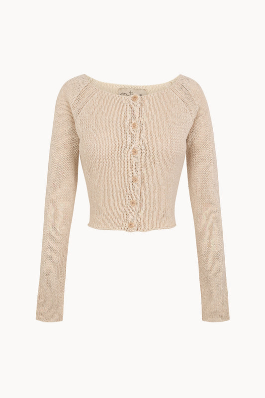 Sylva, off white knit cardigan