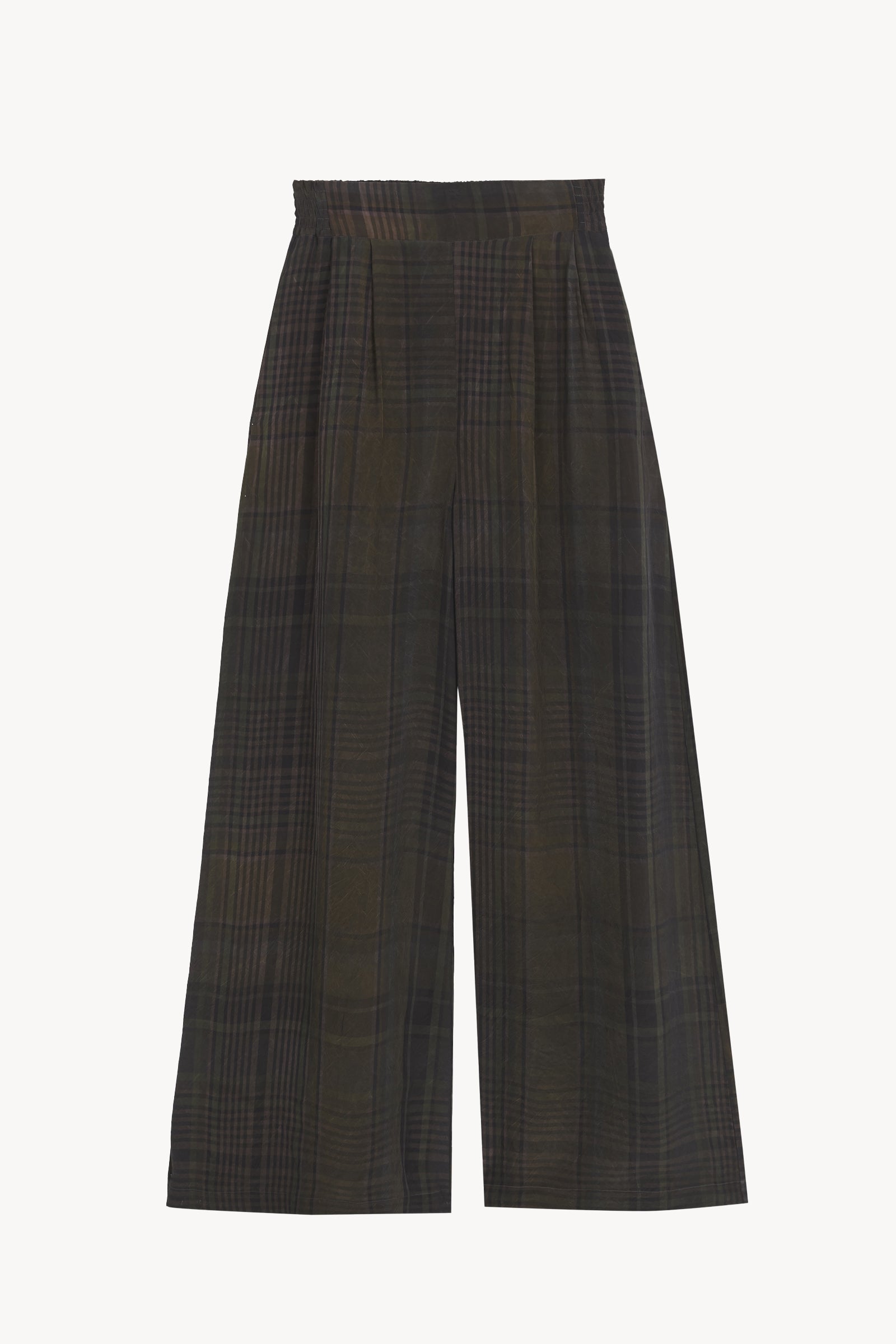 Agate, wide pants maltinto checks