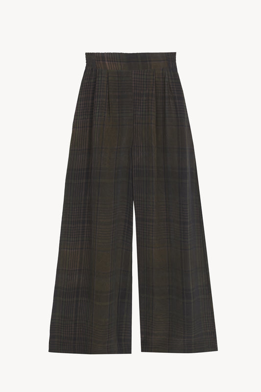 Agate, wide pants maltinto checks