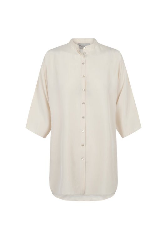 Alba, vanilla silk shirt