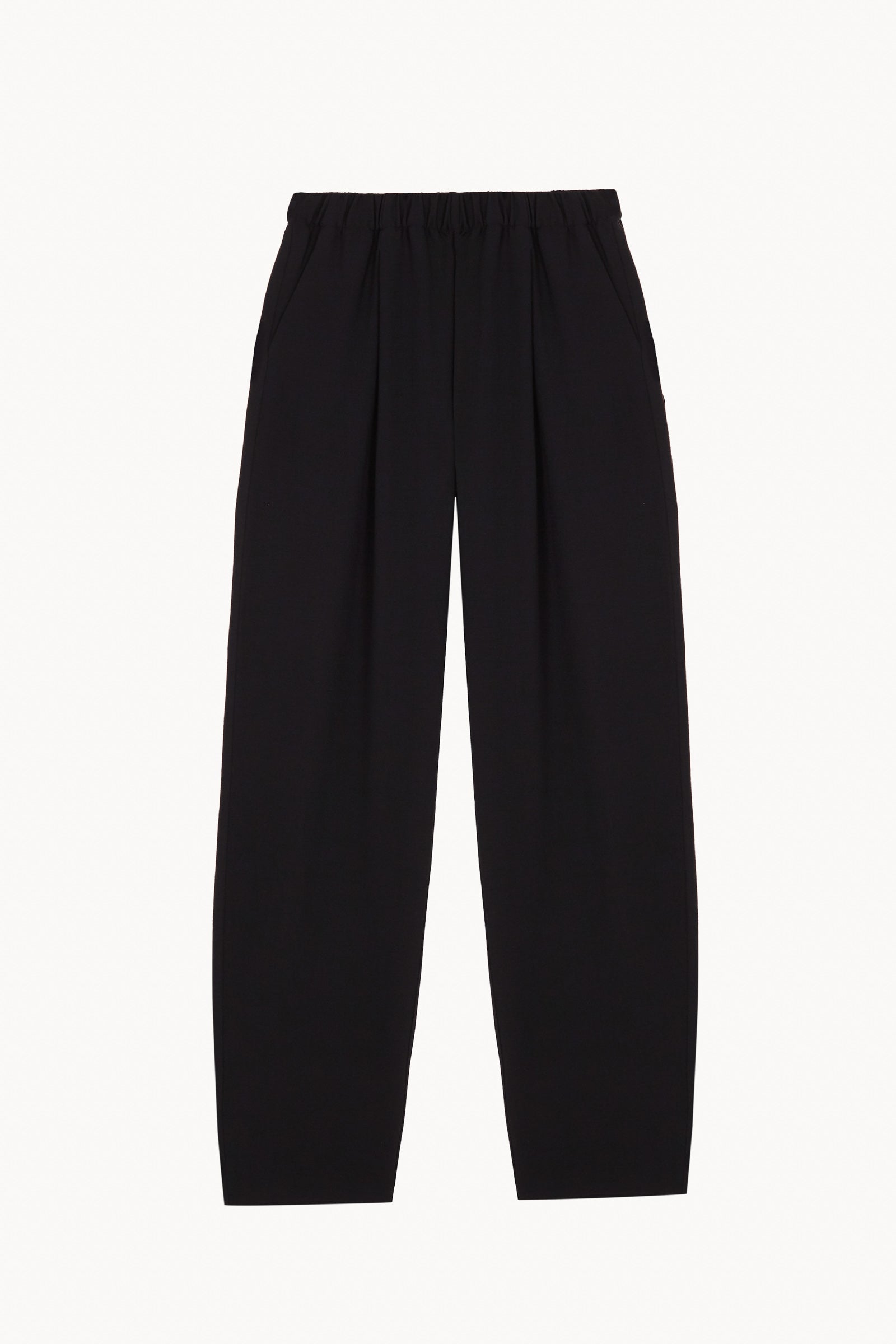 Amara, pantalon negro de lana virgen y viscosa