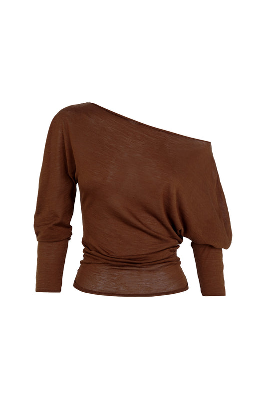 Ancora, cinnamon knit top