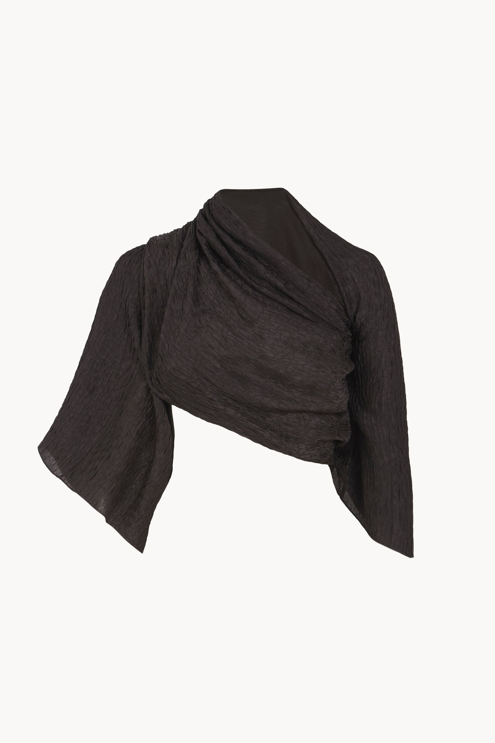 Anhelo, mocha silk wrap sleeves