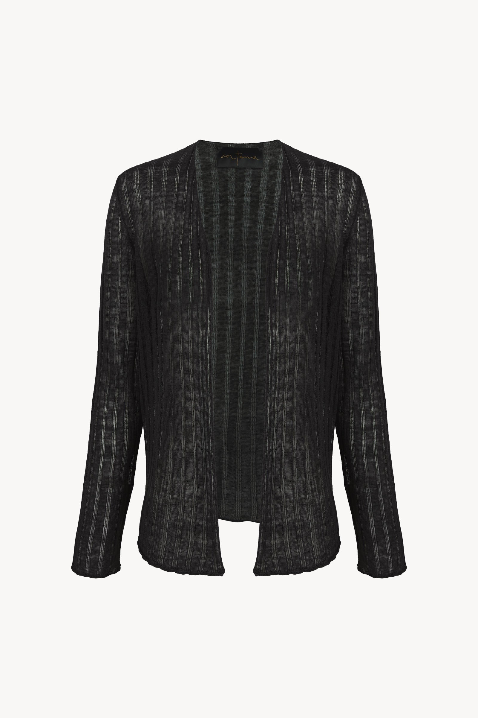 Antico, graphite hemp cardigan