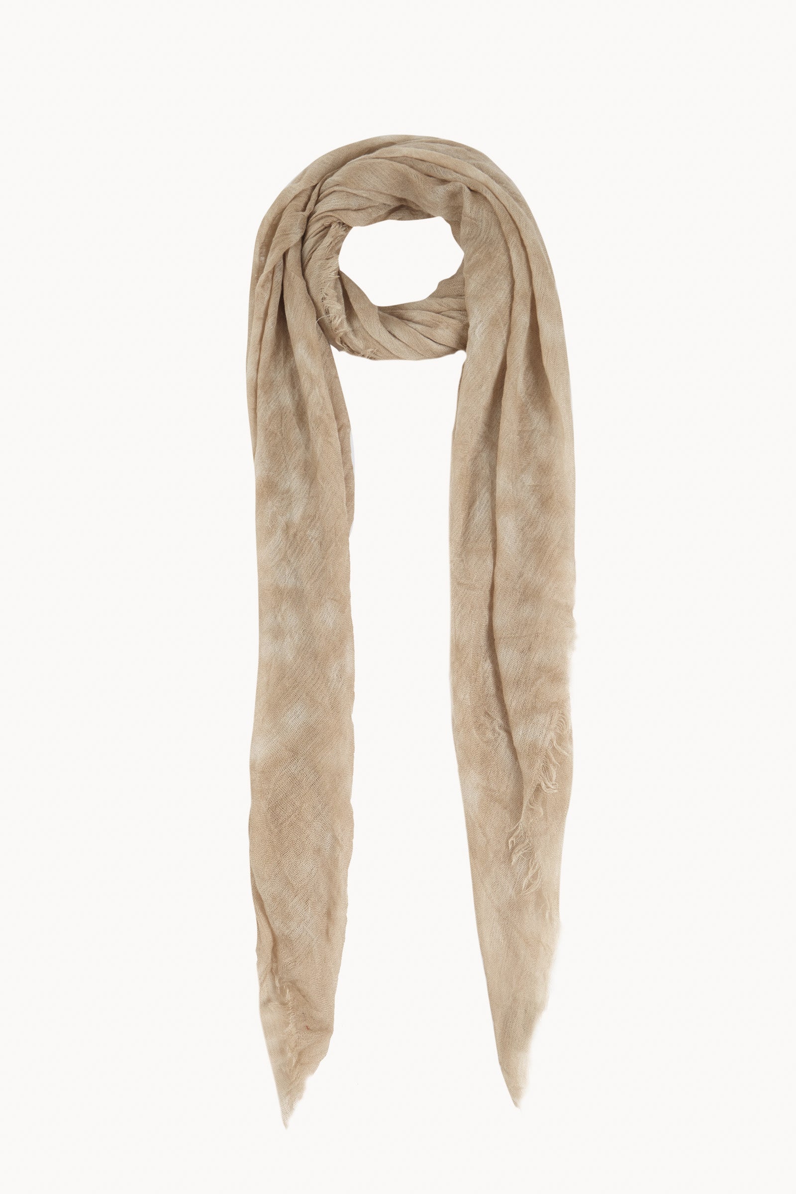 Aria, foulard a rayas maltinto perla