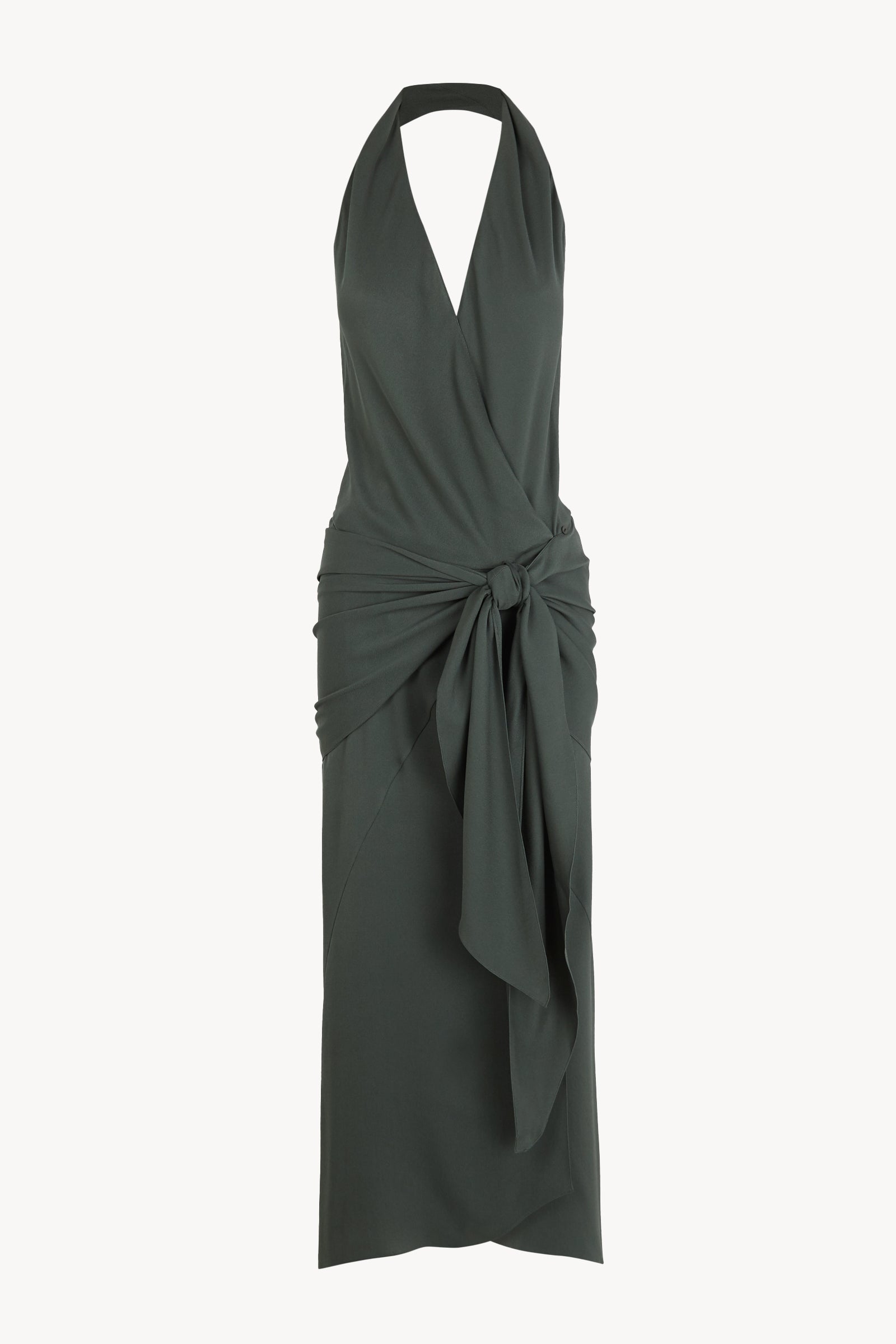 Banane, vestido halter verde oceano