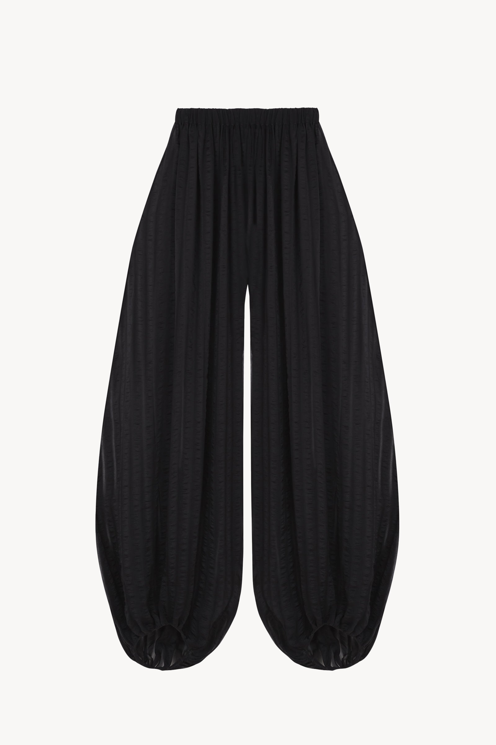 Brisa, blue nero striped silk trousers