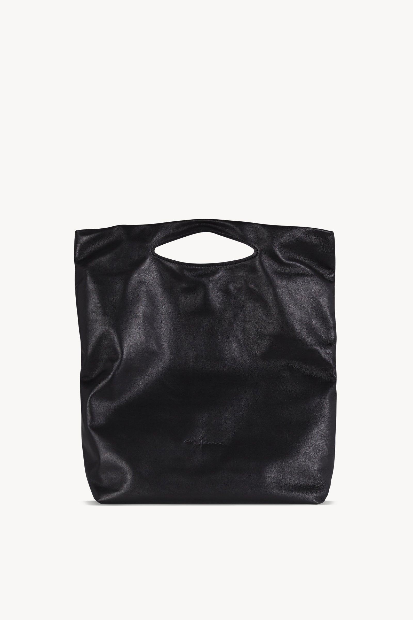 Buco L, large black leather bag
