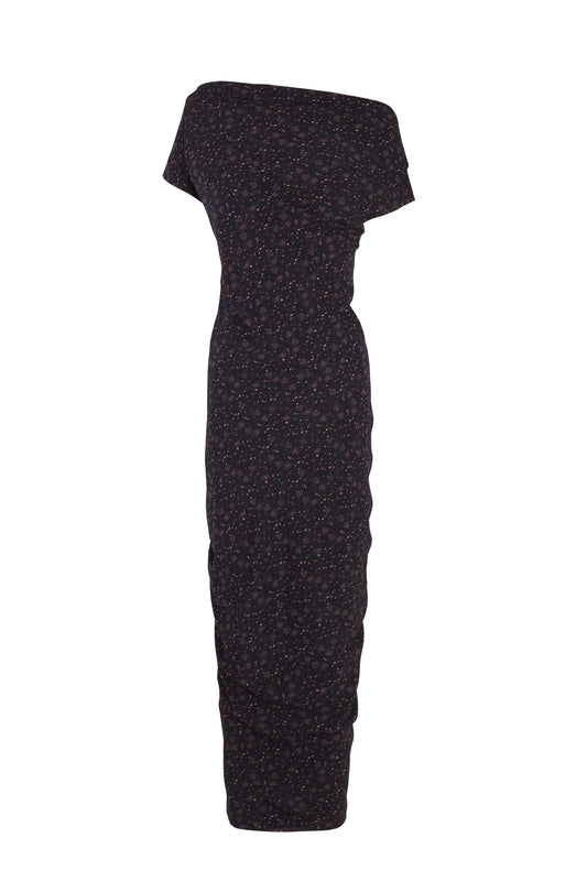 Camaron, vestido en seda stretch hedy print