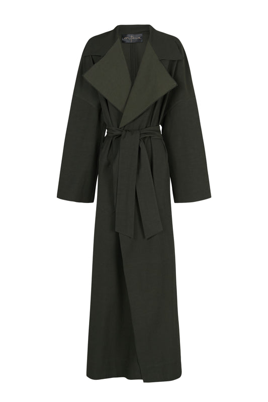 Camille, abrigo verde