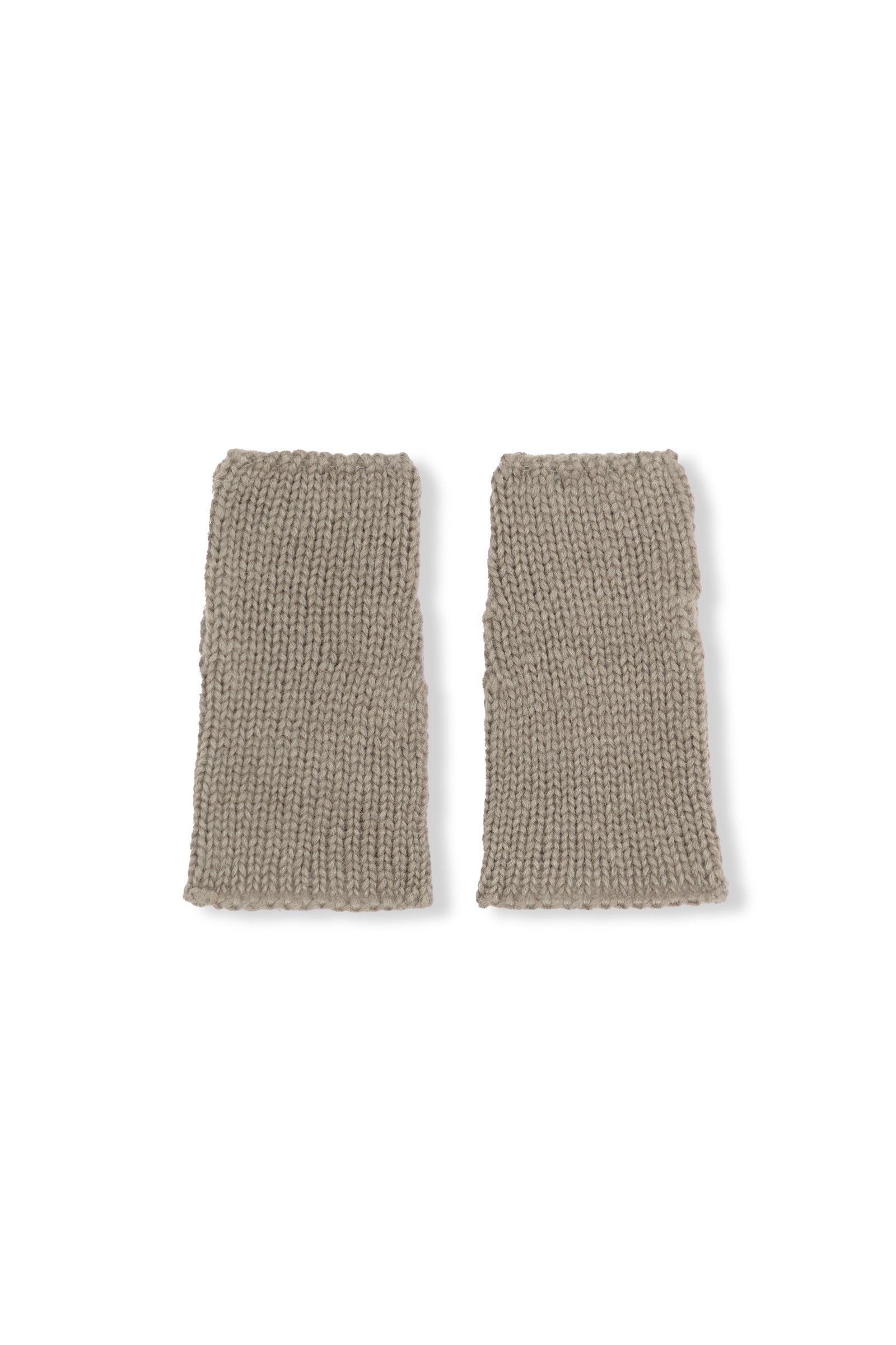 Circ, gray baby alpaca and silk mittens