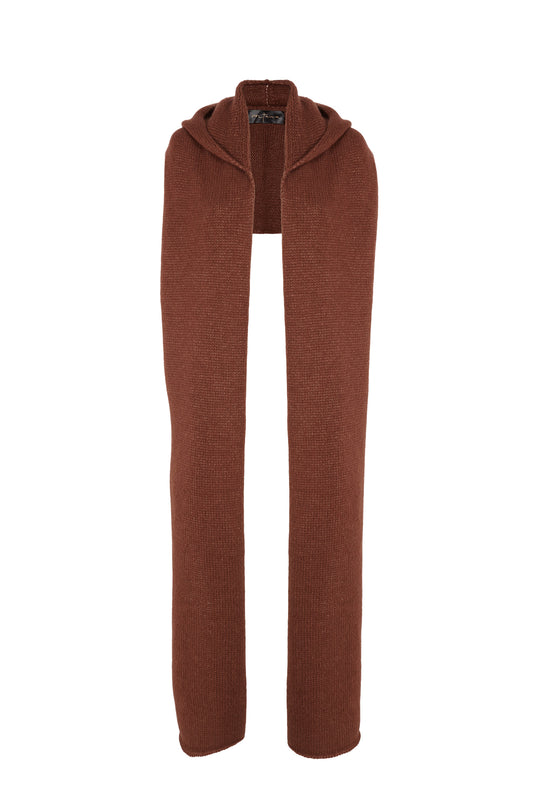 Circ, blush scarf in baby alpaca and silk