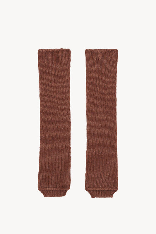 Circ, baby alpaca and silk leg warmers blush