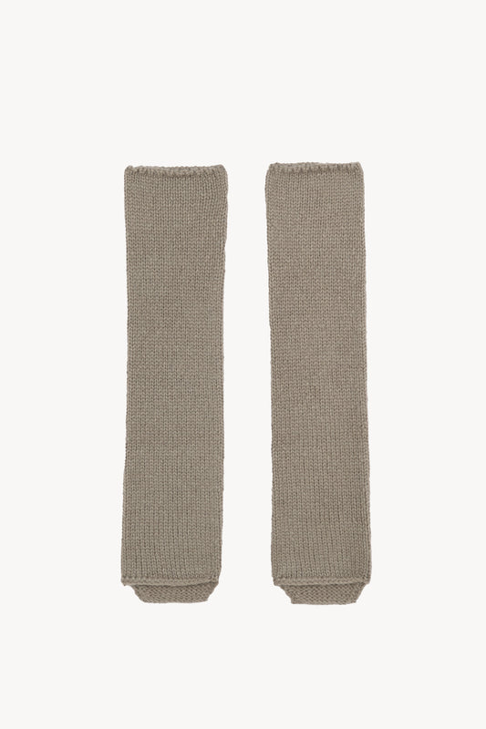 Circ, baby alpaca and silk leg warmers gray