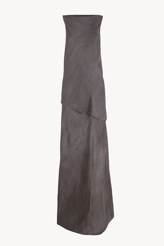 Constanza, vestido malva maltinto