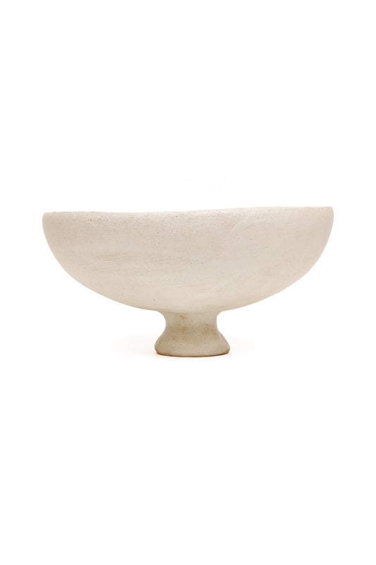 Bowl with stand Blanc