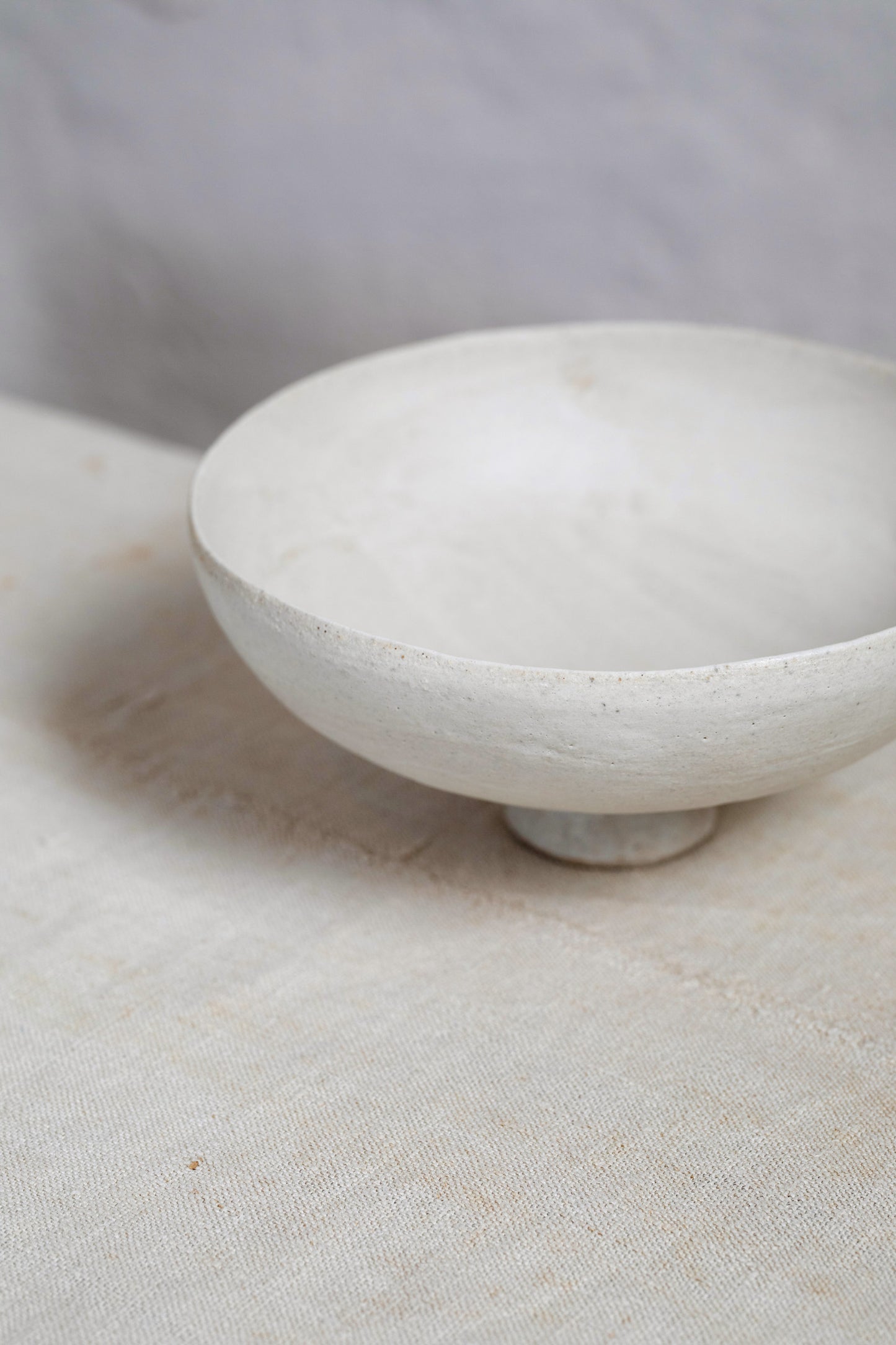 Bowl with stand Blanc