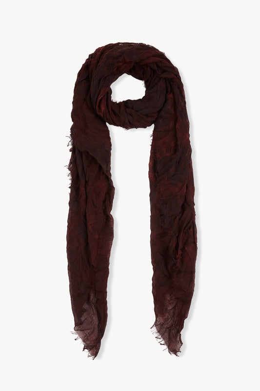 Cuento, foulard maltinto burdeos y azul oscuro