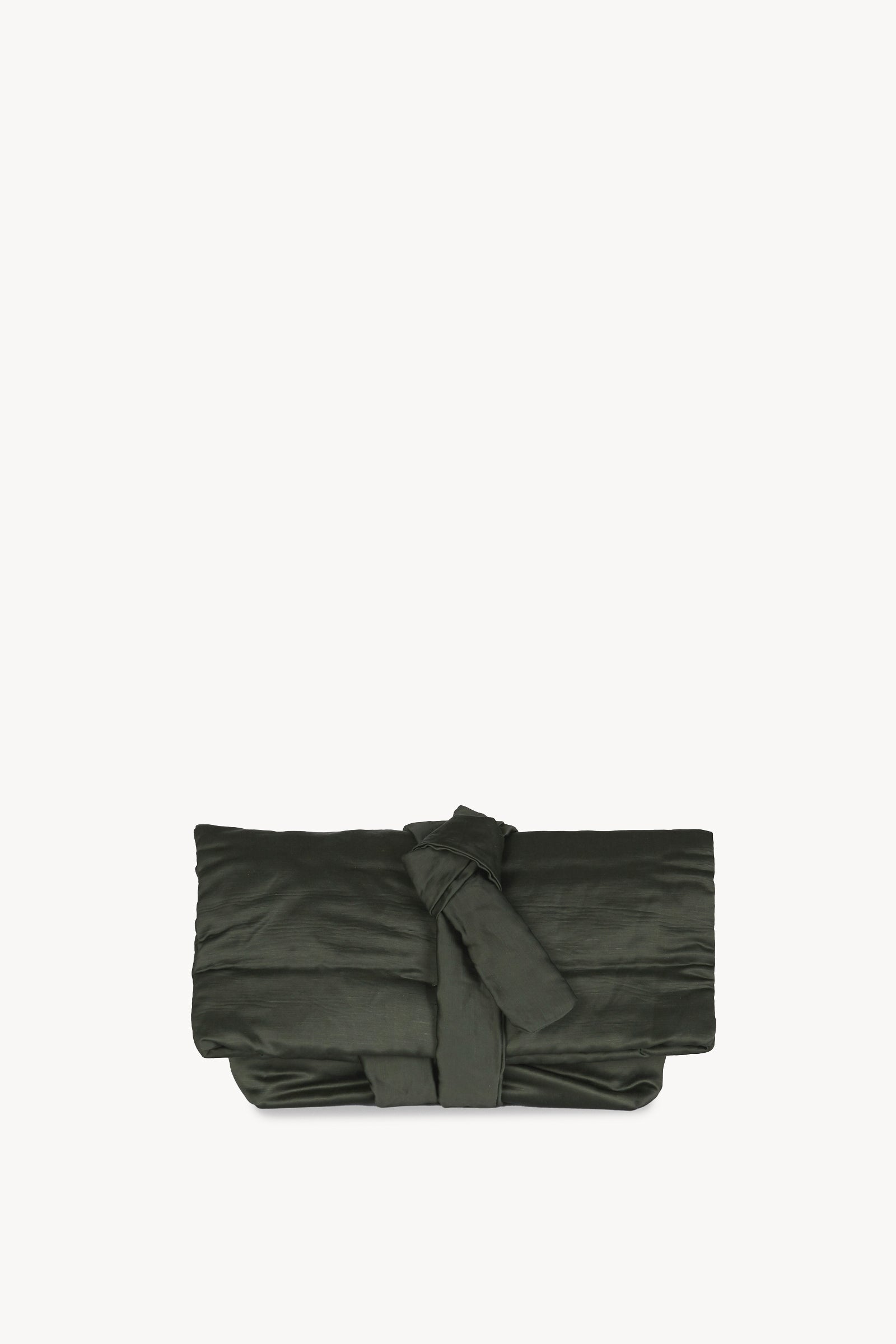 Delhi S, clutch en viscosa y lino grafito