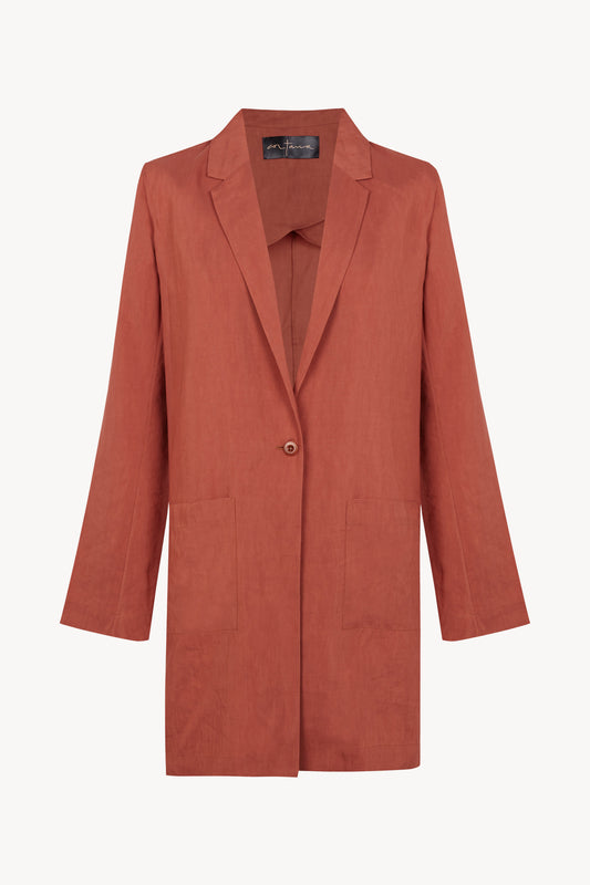 Elena, cayenne oversized jacket