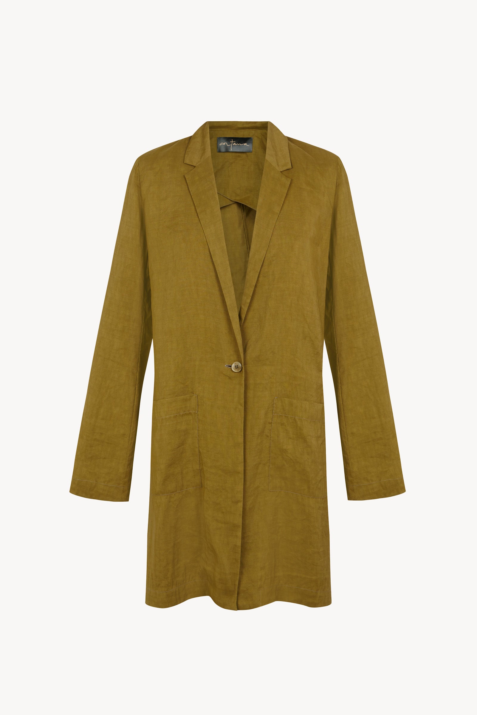 Elena, olive green oversized jacket