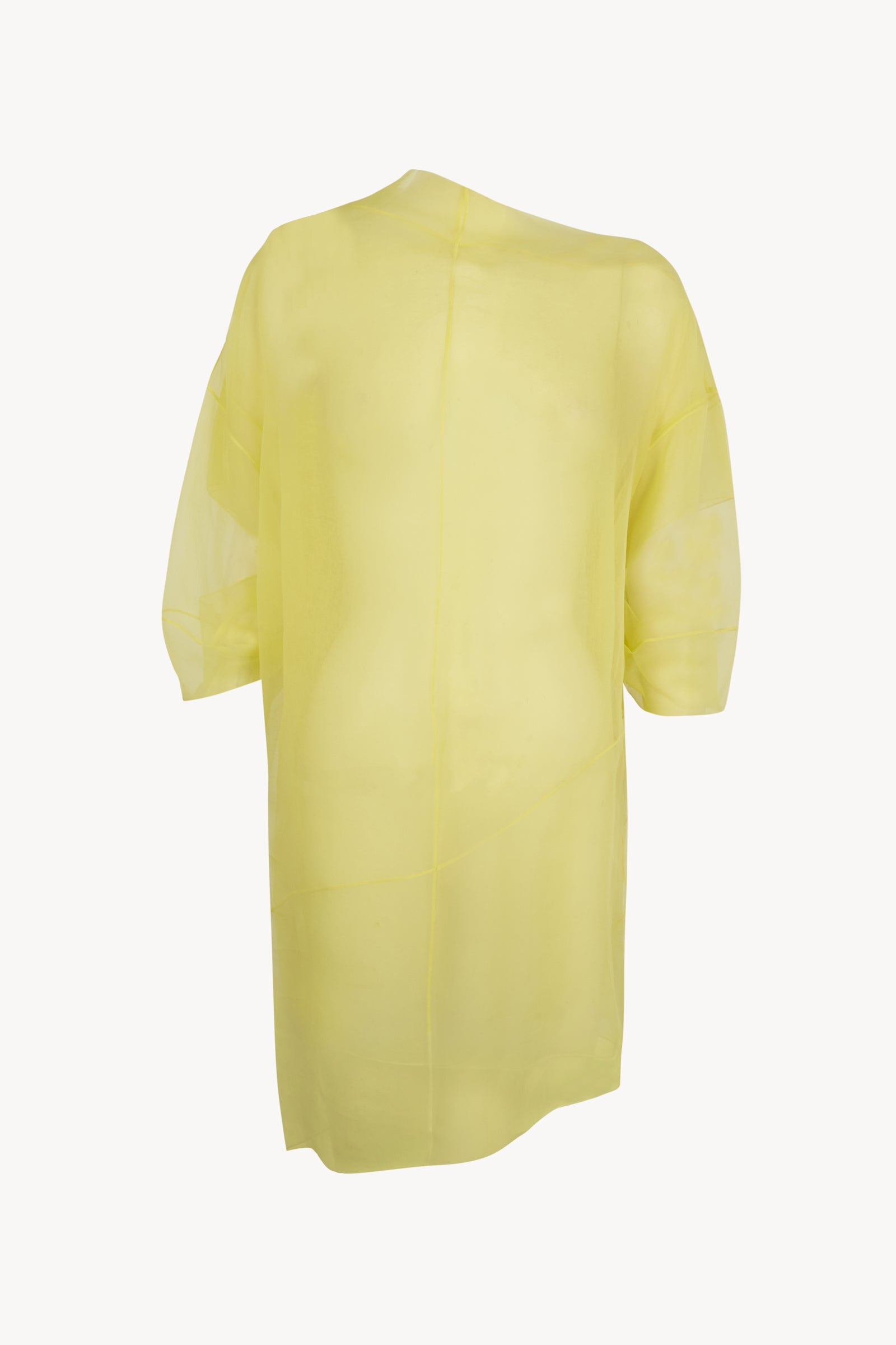 Elke, lime oversized silk chiffon top