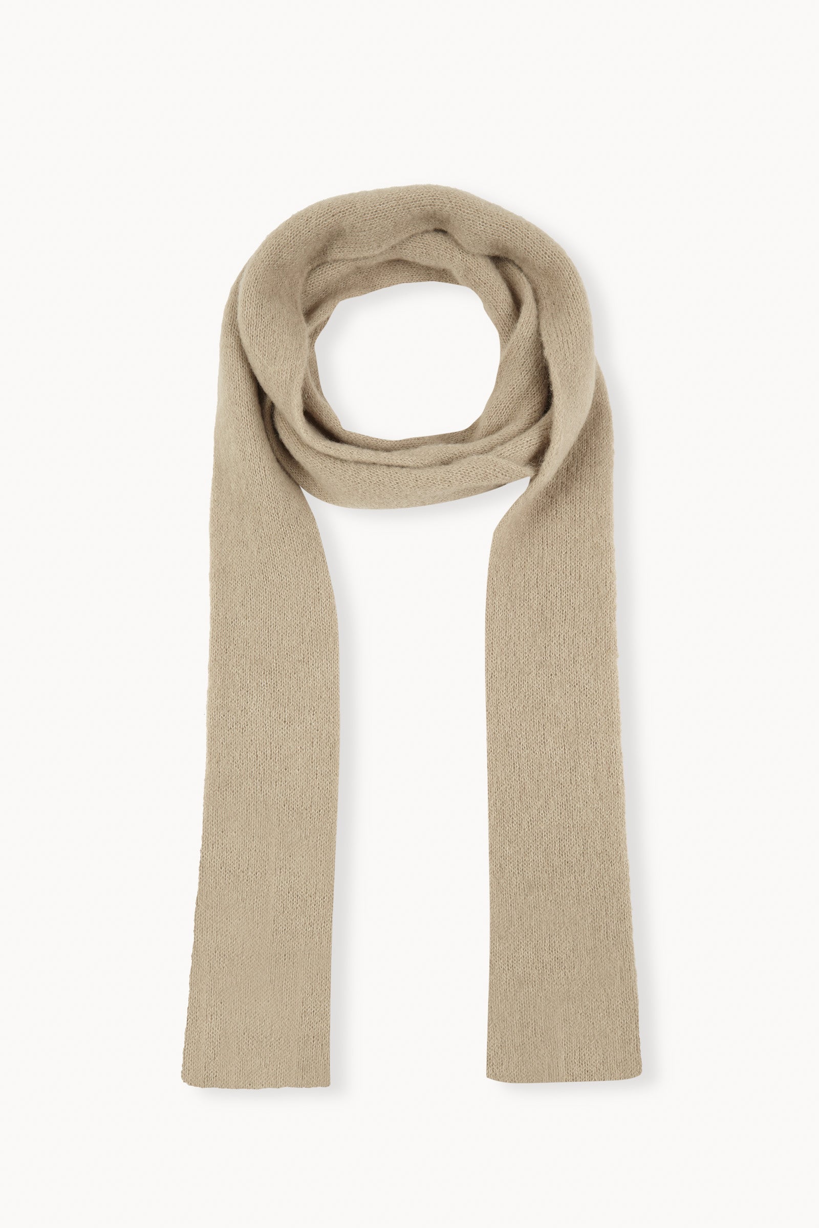 Erika, pearl wool and silk knit scarf