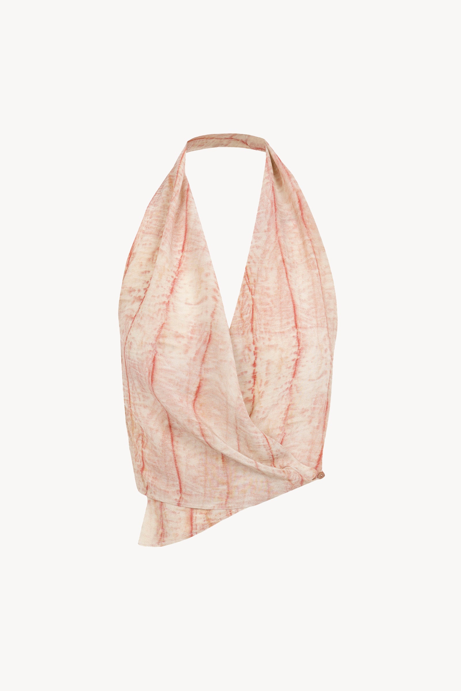 Etna, irony print silk top
