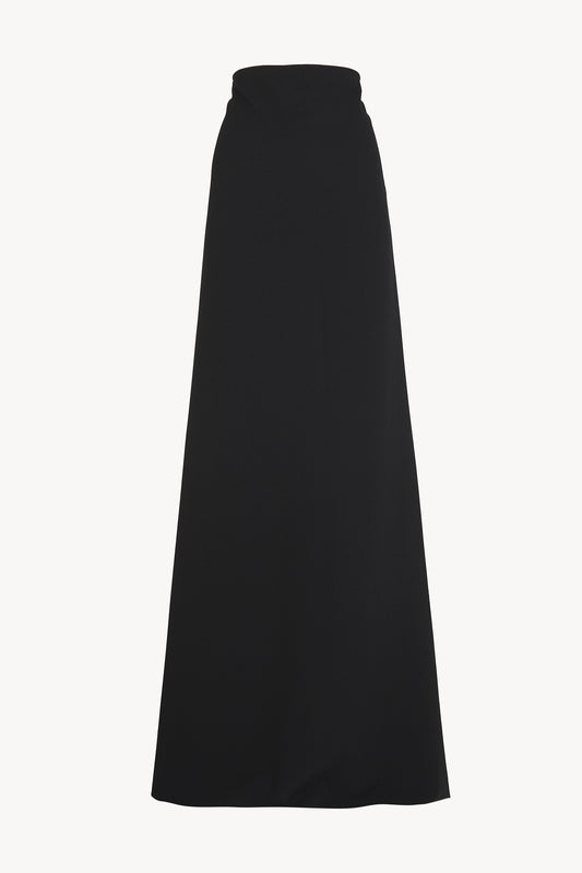 Ever, black high-waisted long skirt
