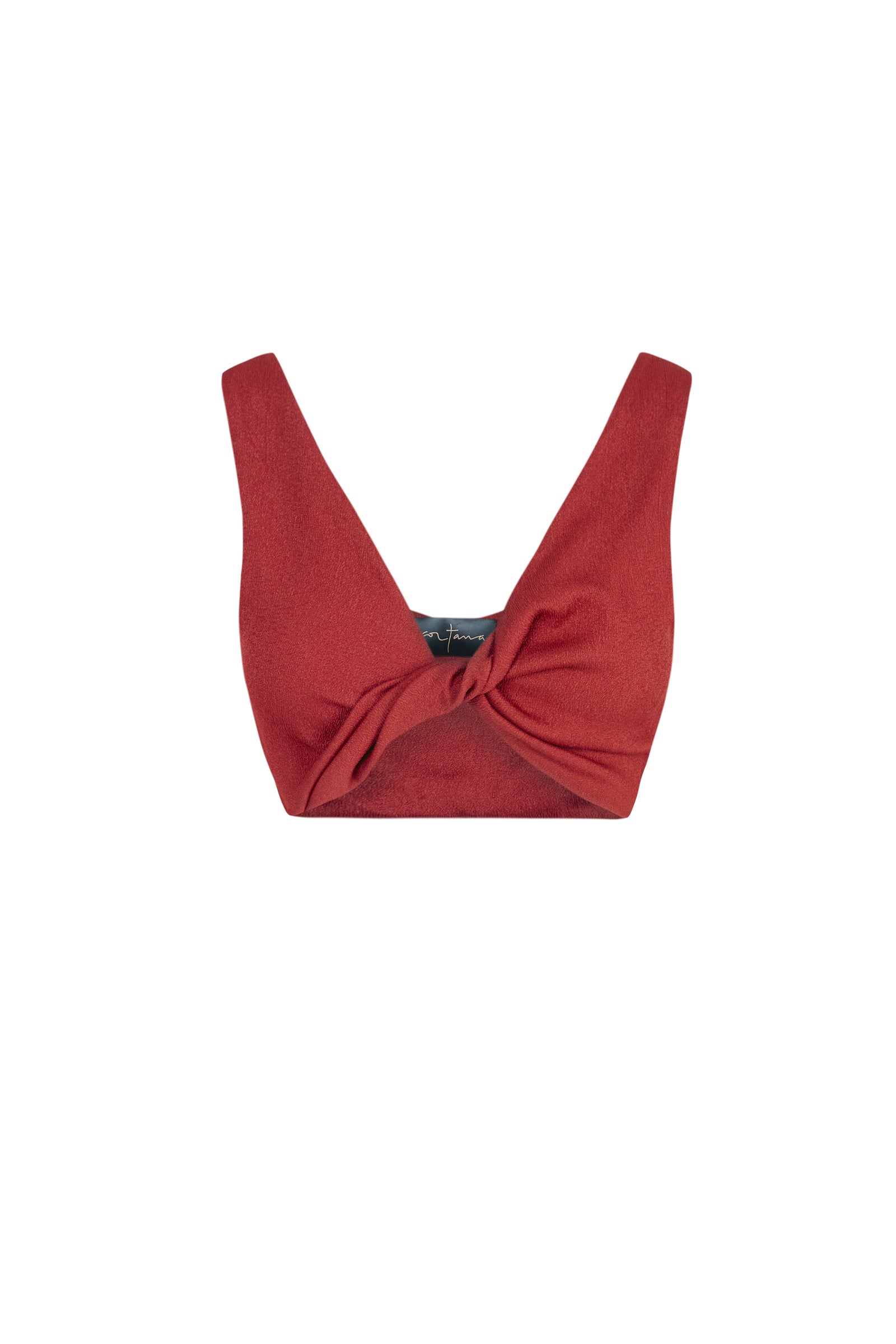 Fiona, crop top rojo carmin