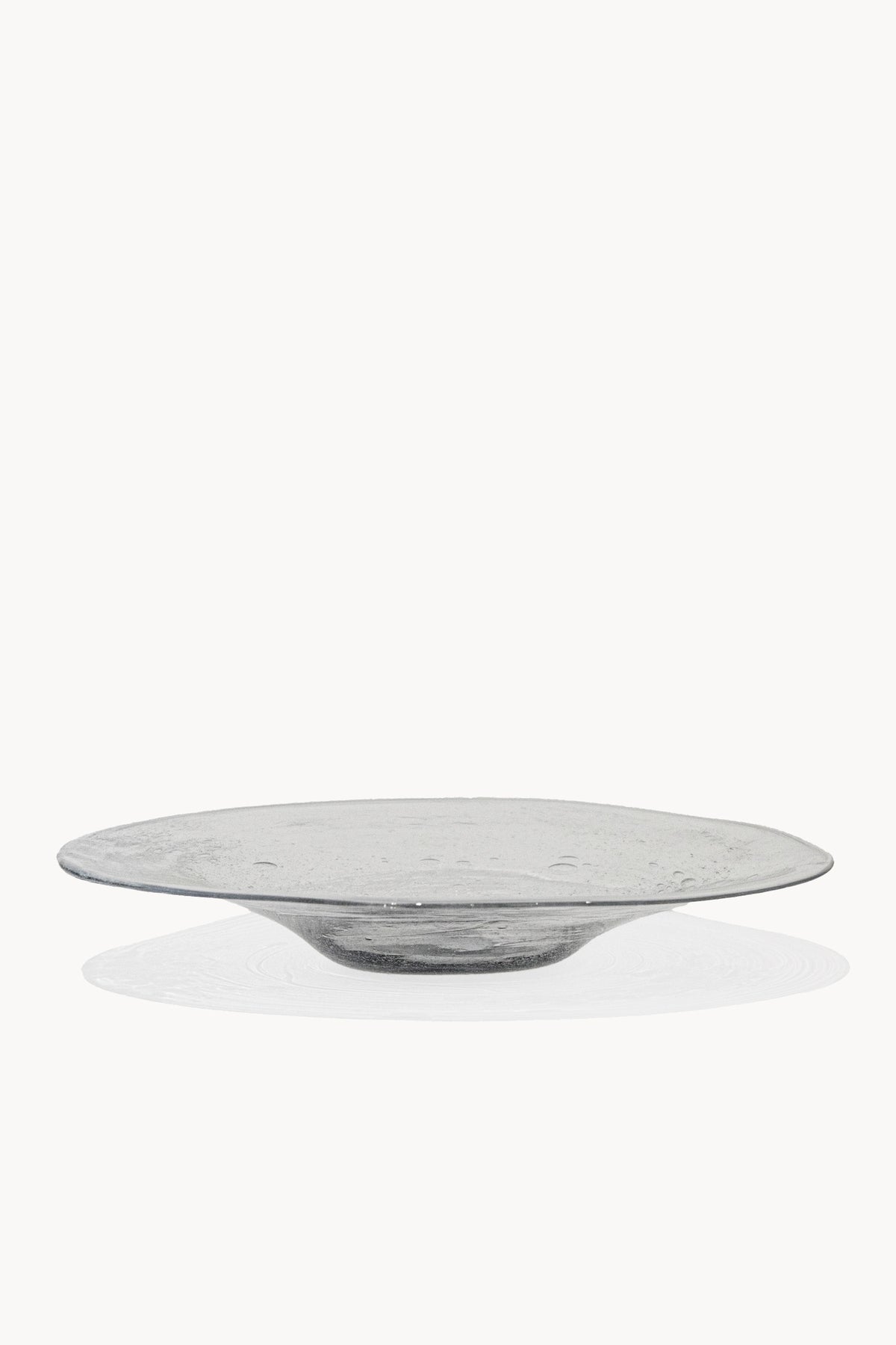 Glass serving bowl