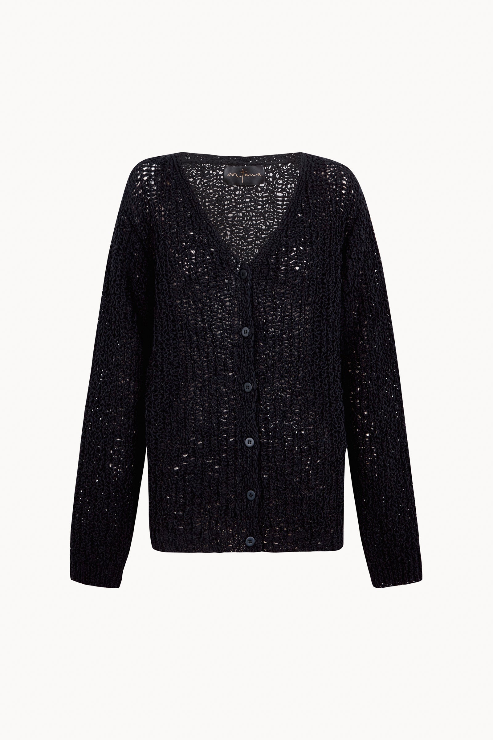 Gina, bluenero oversized cardigan in mako cotton knit