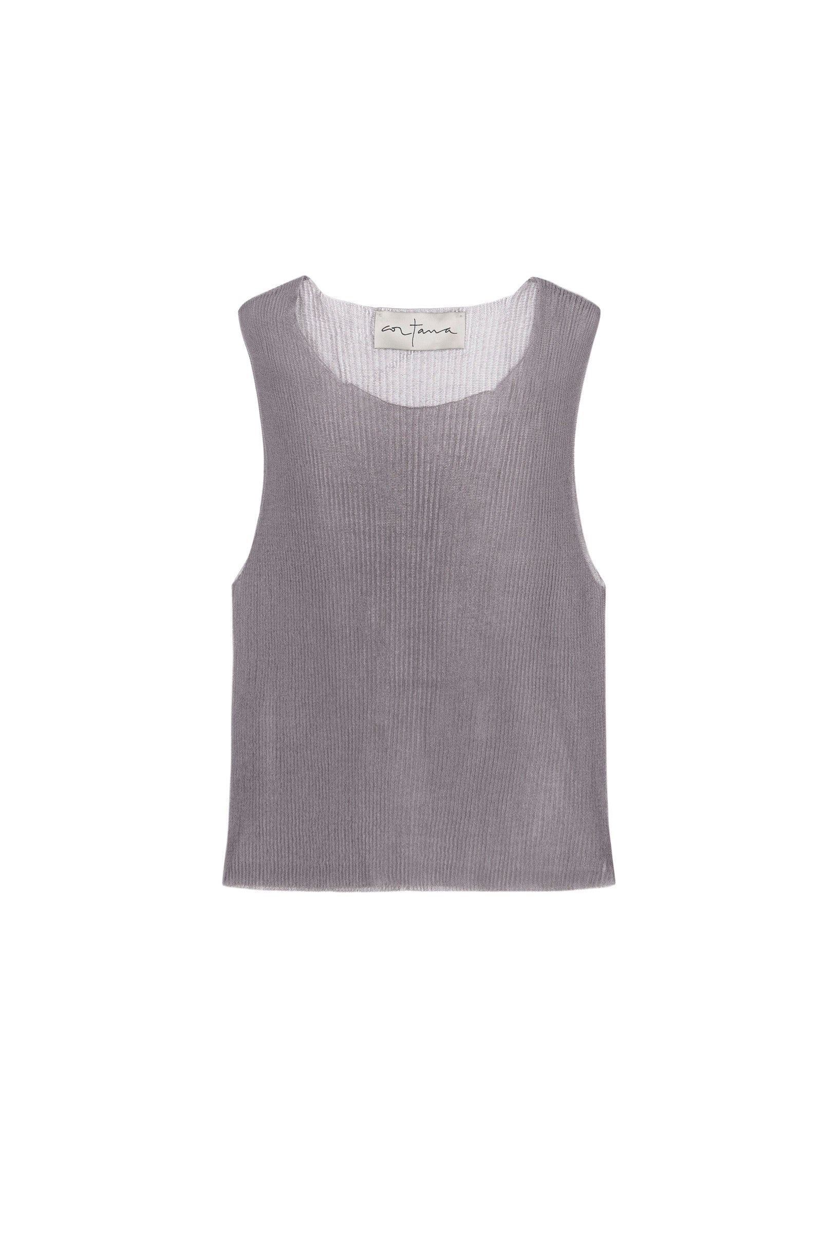 Giulia, lavender silk knit top
