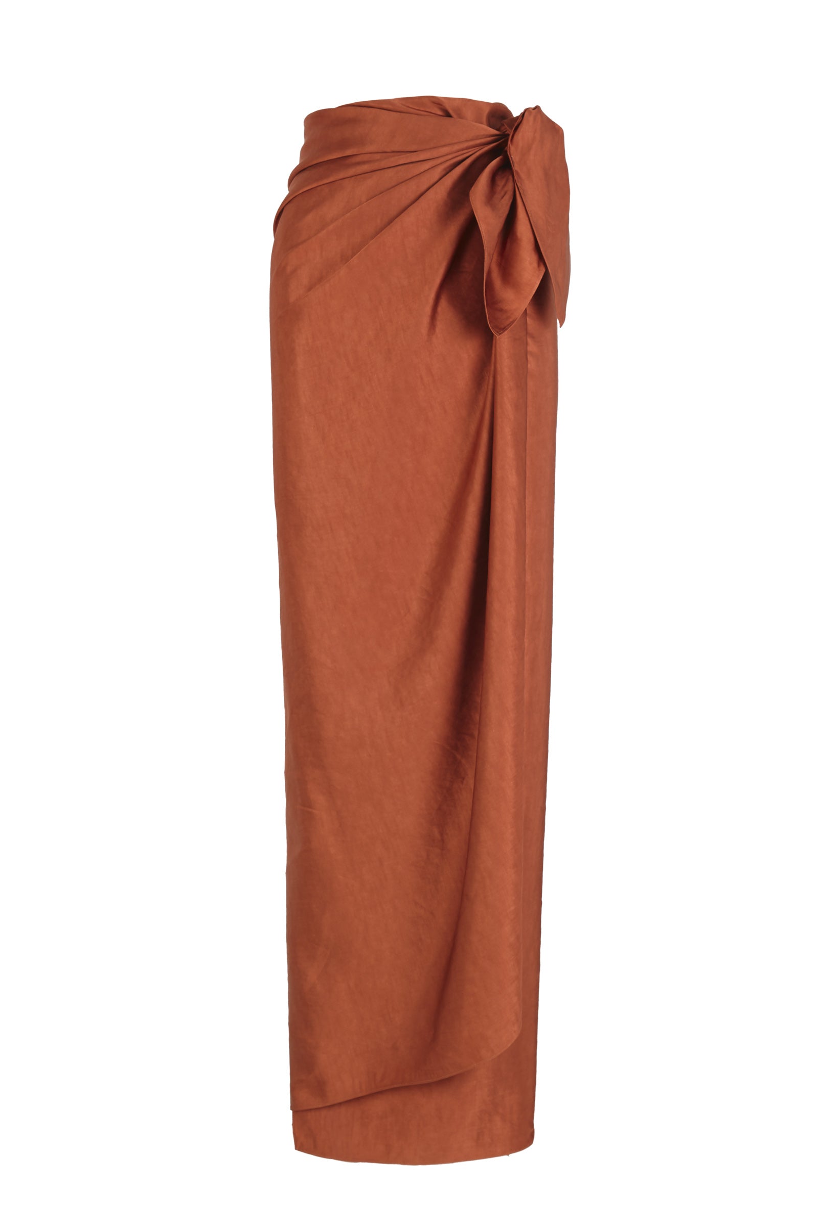 Gloria, lava red wrap skirt