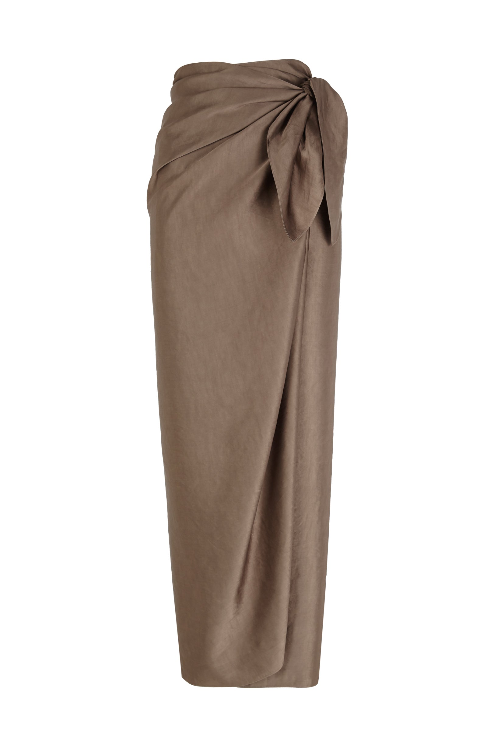 Gloria, smoky mauve wrap skirt