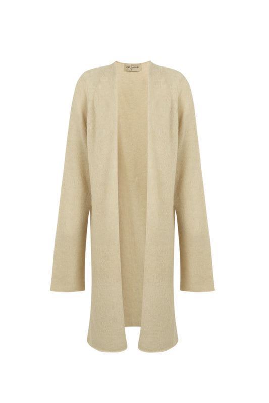 Hana, ivory alpaca, cashmere and silk jacket