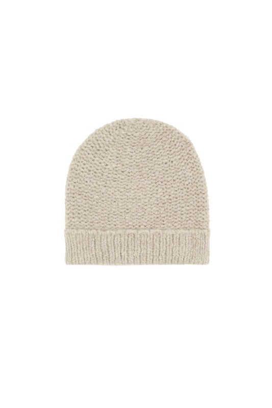Igloo, beige cashmere and silk beanie