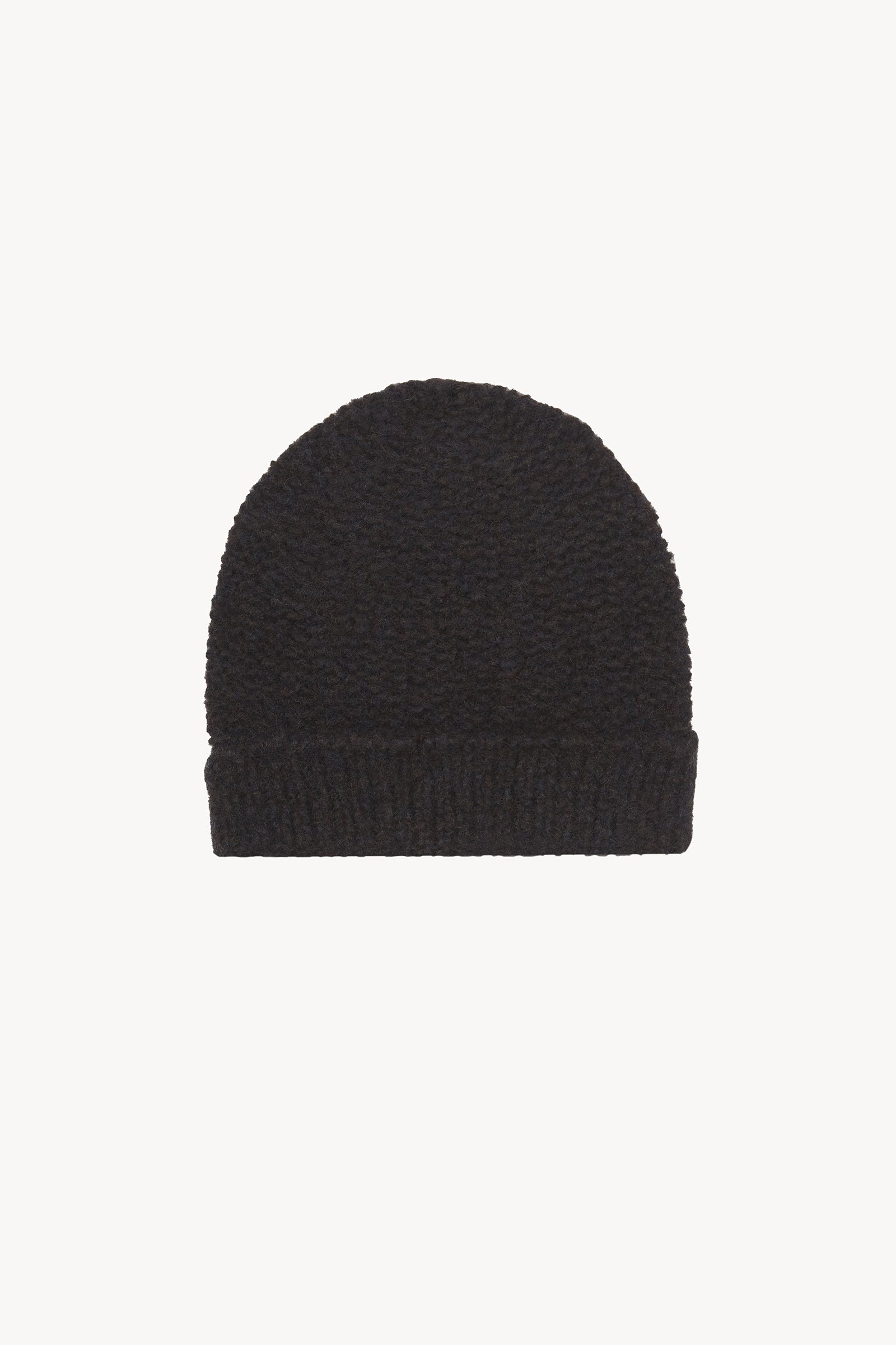 Igloo, blue and brown cashmere and silk beanie