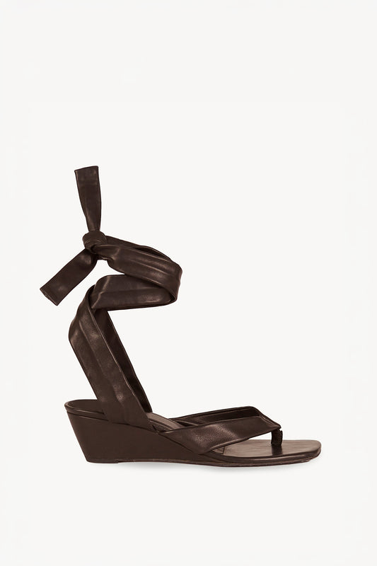 Ilia, dark brown ankle-strap sandal