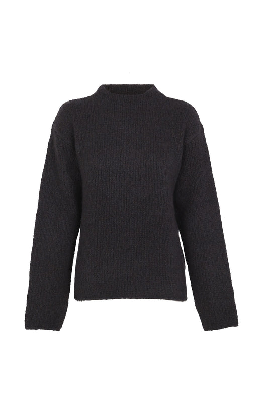 Inu, jersey de punto cachemir y seda azul