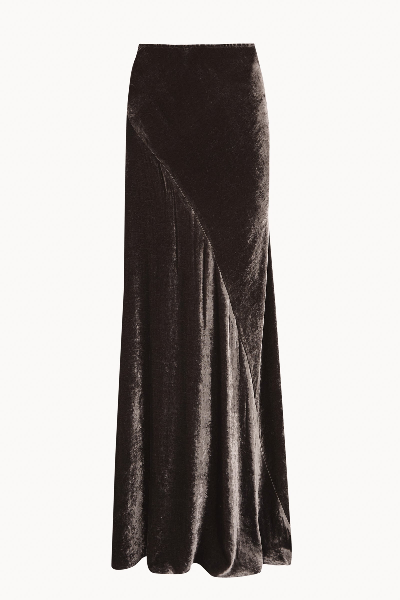 Iris, deep burgundy velvet maxi skirt