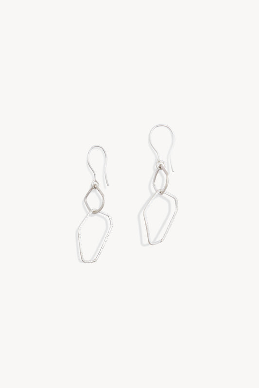 Irus S, silver earrings