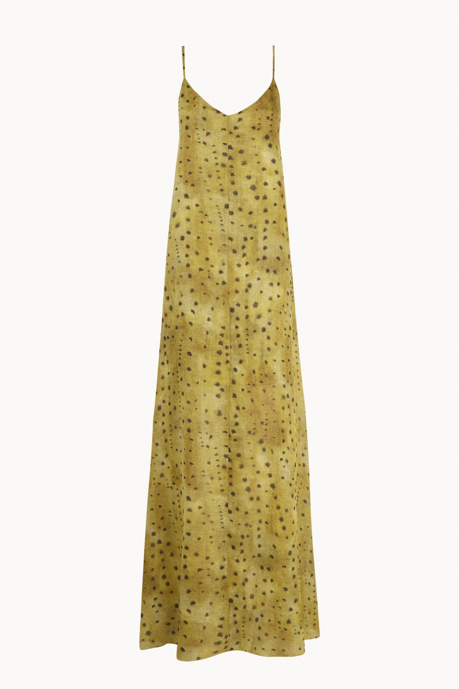 Isa, llimona print dress in ramie