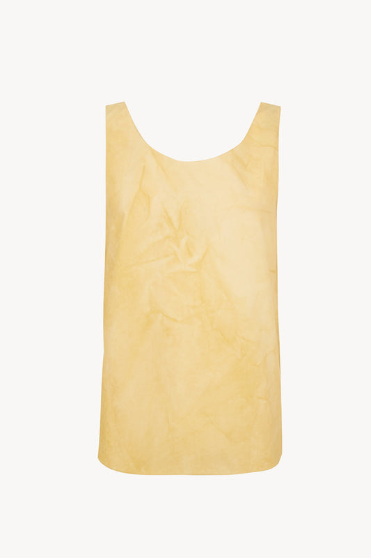 Isla, top de popelin de algodon beige mares maltinto