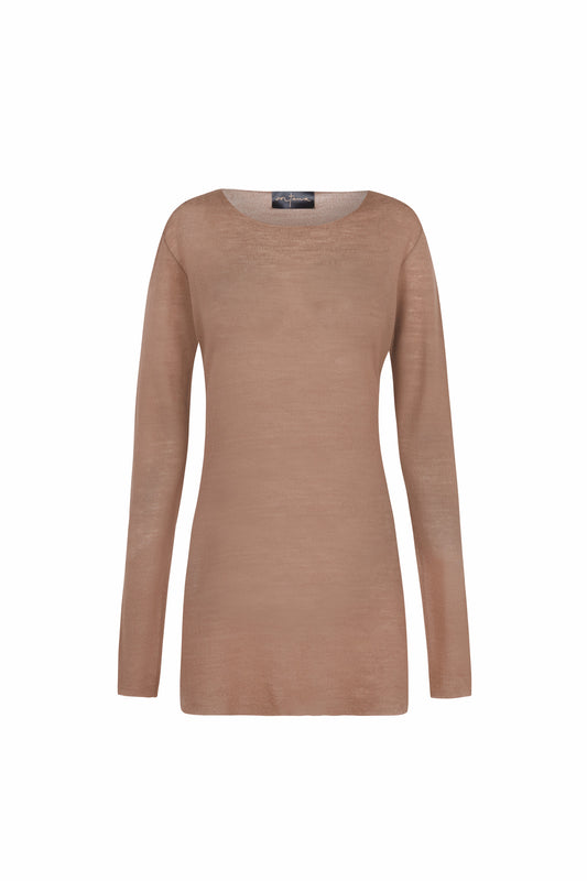 Jen, top en lana virgen dune