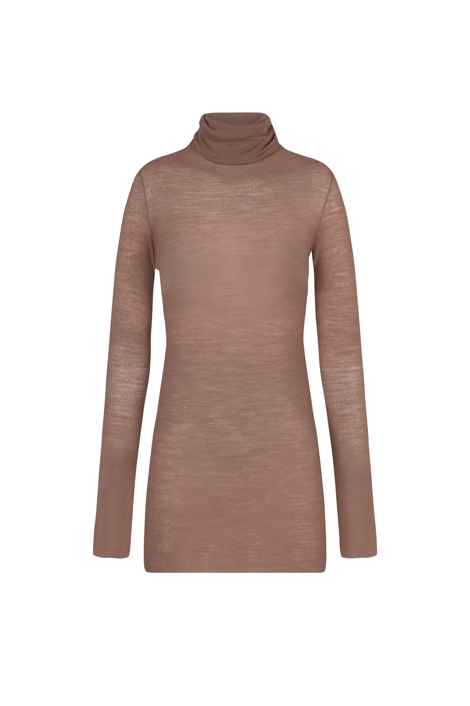 Jenna, dune virgin wool top
