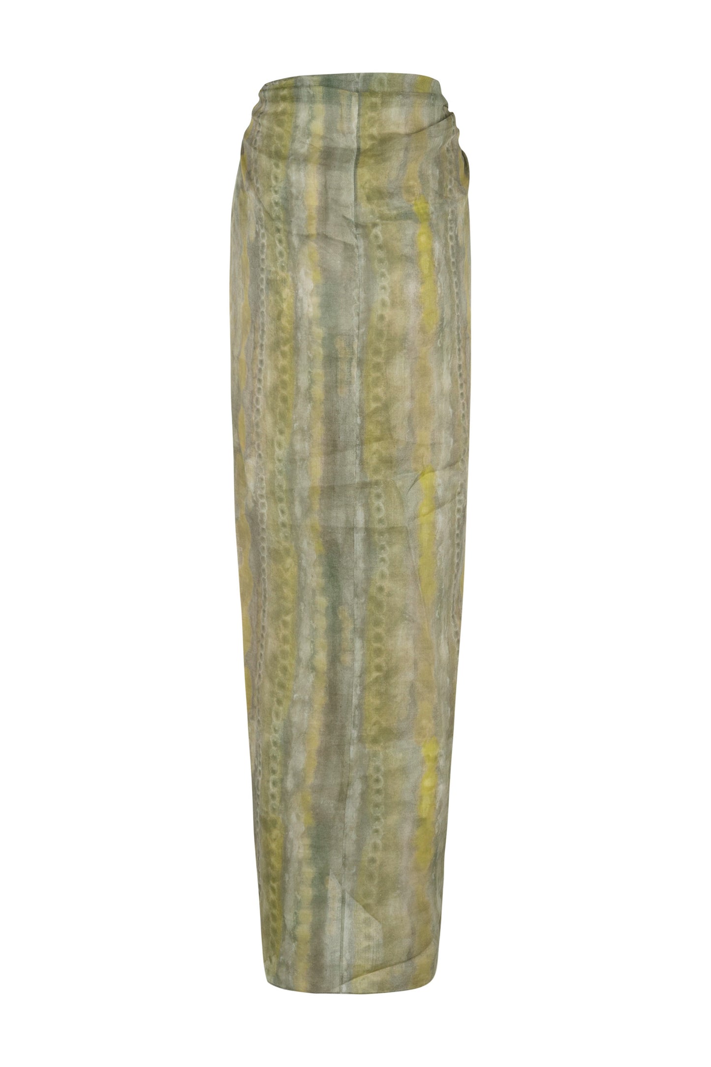 Jill, printed ramie sarong skirt