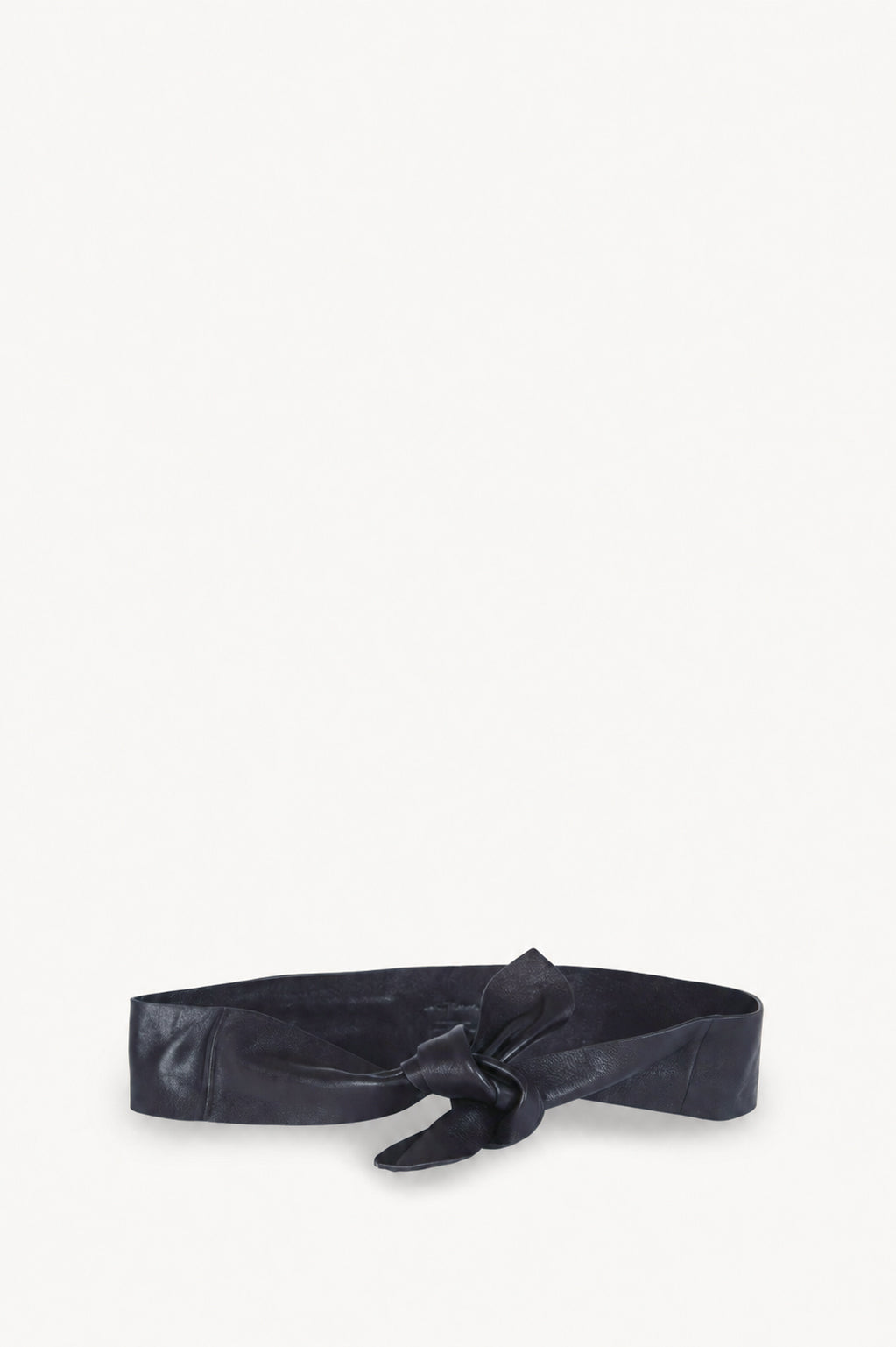 Jin 4, navy blue leather knotted belt