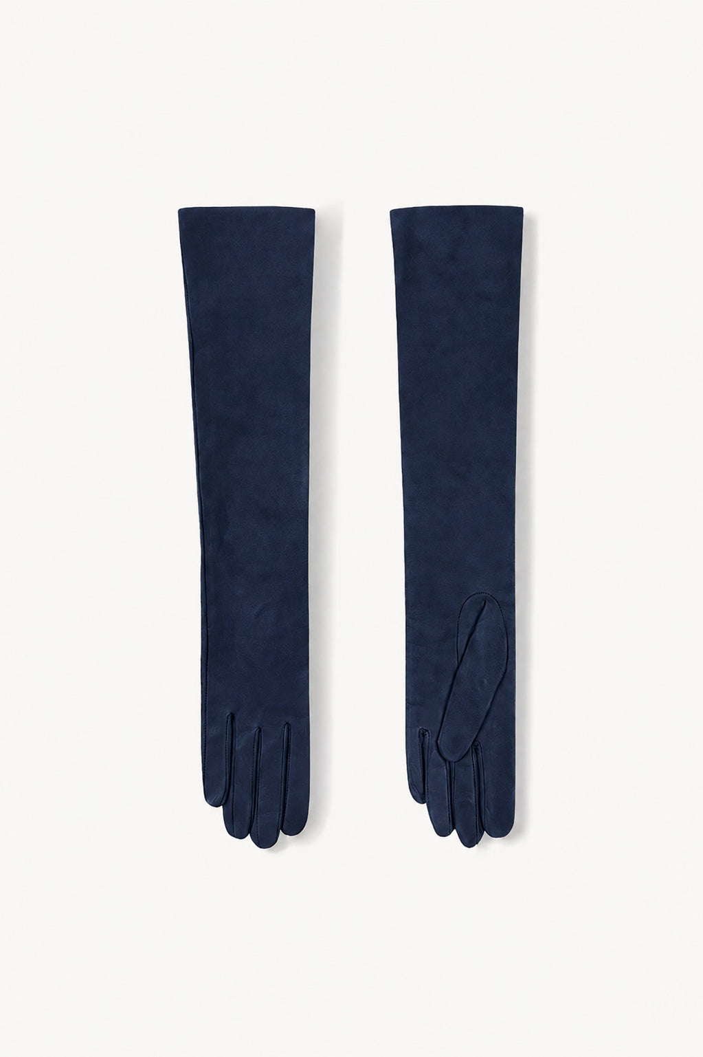 Jin, navy suede gloves